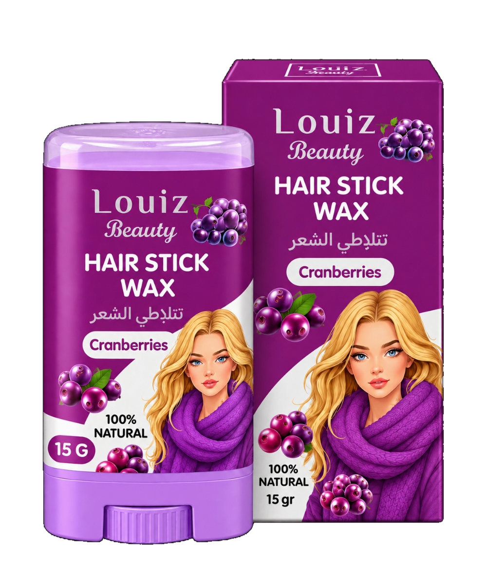 Louiz Beauty Hair Stick Wax Cranberries — Fruits rouges